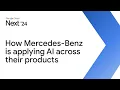 A video about how Mercedes-Benz is applying AI across their products