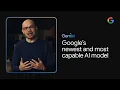A video introducing Gemini, Google's largest and most capable AI model