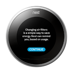 Nest air filter reminder