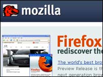 Screengrab of Mozilla Firefox website, Mozilla