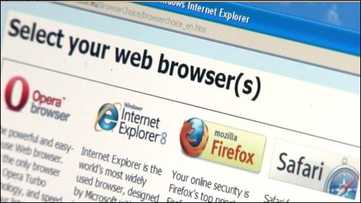 Browsers offered by Microsoft&apos;s new Windows Update