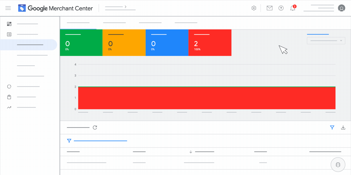 An animated UI representation of the steps required to add a new user to a Merchant Center account.