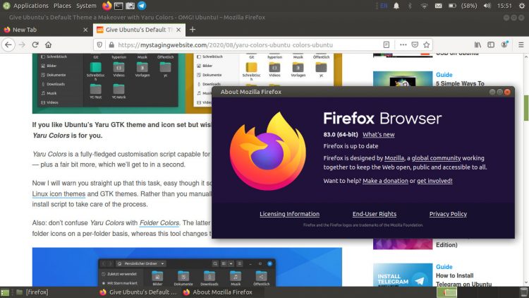 Firefox 83 about
