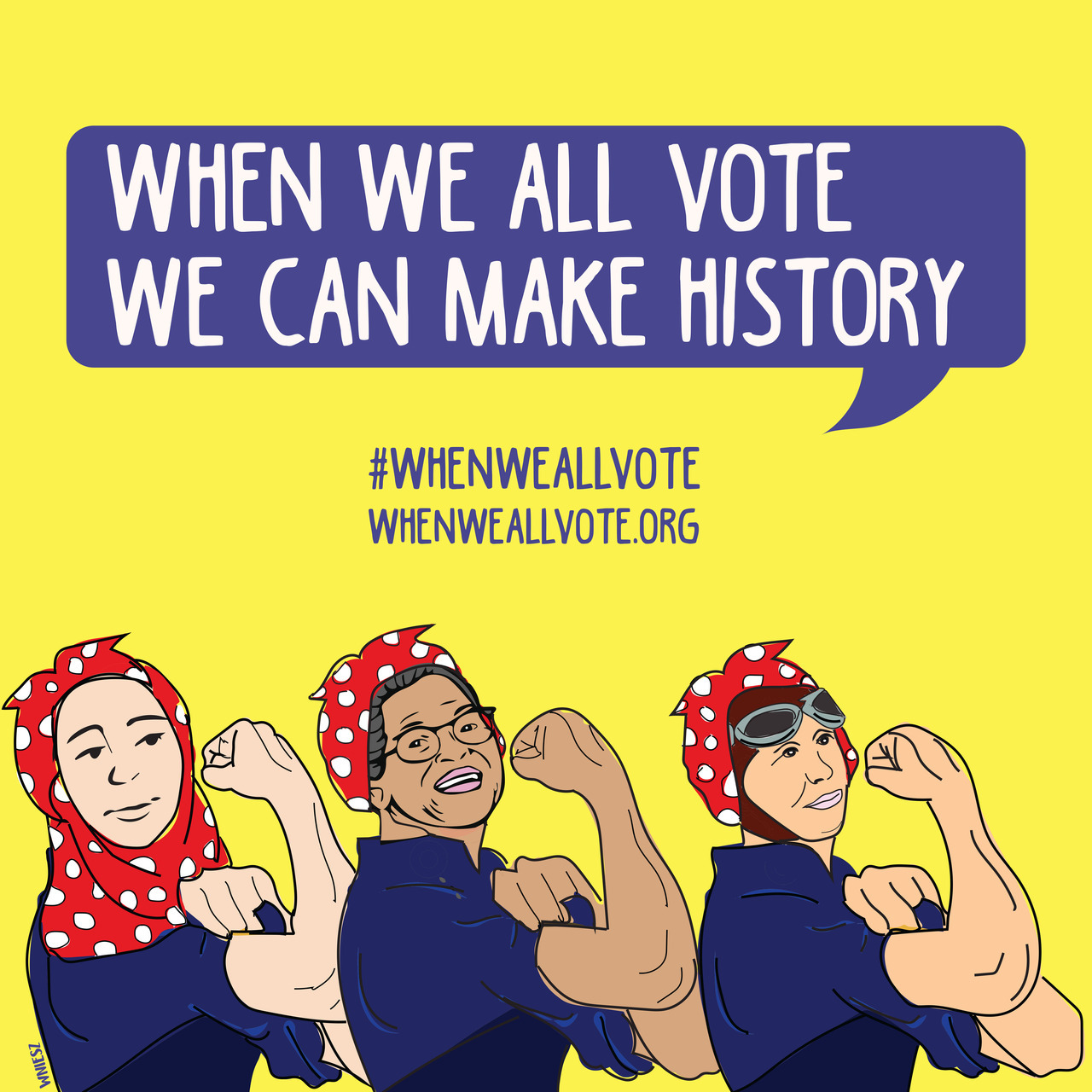 whenweallvote:
“ When we all vote, we determine the future for ourselves, our daughters, granddaughters, and generations to come!
🎨 @sketchandpaws on Twitter
”