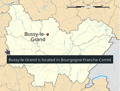Bussy-le-Grand is located in Bourgogne-Franche-Comté
