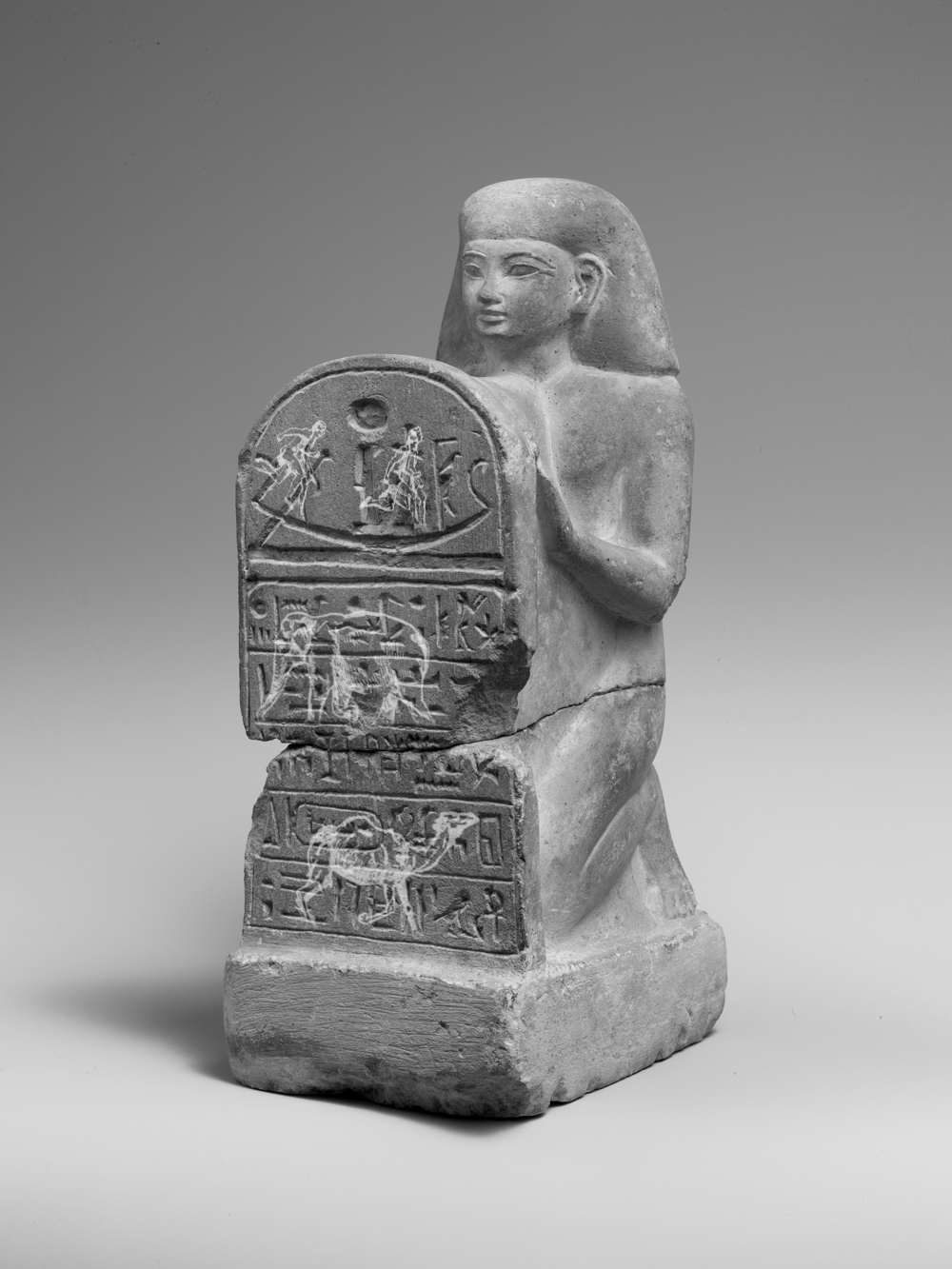 billdomonkos:
“ GIF: Bill Domonkos, 2019
Image: Stelophorous Statue of Bay, ca. 1294–1250 B.C. This statuette depicts a kneeling man holding a stela inscribed with a hymn to the sun.
”
GIF Artist: Bill Domonkos