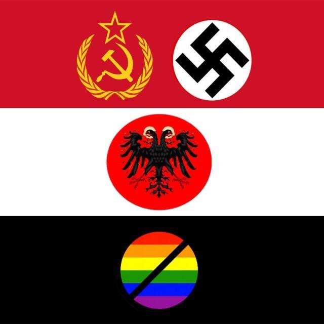 richard-hollabackgirl-nixon:
“ rvexillology:
“ Flag of Yemen if it was a Communist, Nazi, Holy Roman, Japanese and Homophobic Republic from /r/vexillologycirclejerk
Top comment: You’re welcome”
So basically Ohio.
”