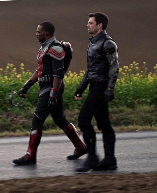 xo-tough-love-xo:
“Anthony Mackie as SAM WILSON  & Sebastian Stan as BUCKY BARNES
in THE FALCON AND THE WINTER SOLDIER 1.02
”