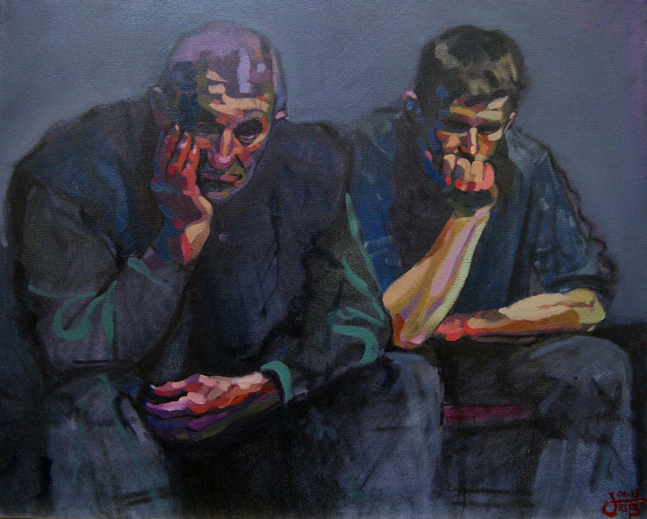 ‘A Fair Deal’, Oil on canvas. 40X50cm.
One of the Auction mart series.
http://jackbsbanister.tumblr.com/