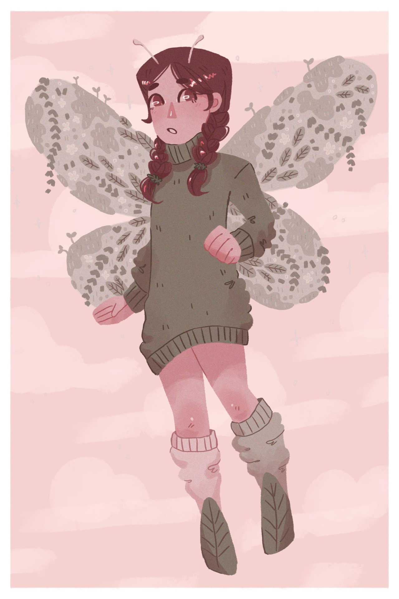 softpinkbee:
“ Faebruary Day 4: Moss
Just had to draw my gf for this one hehe