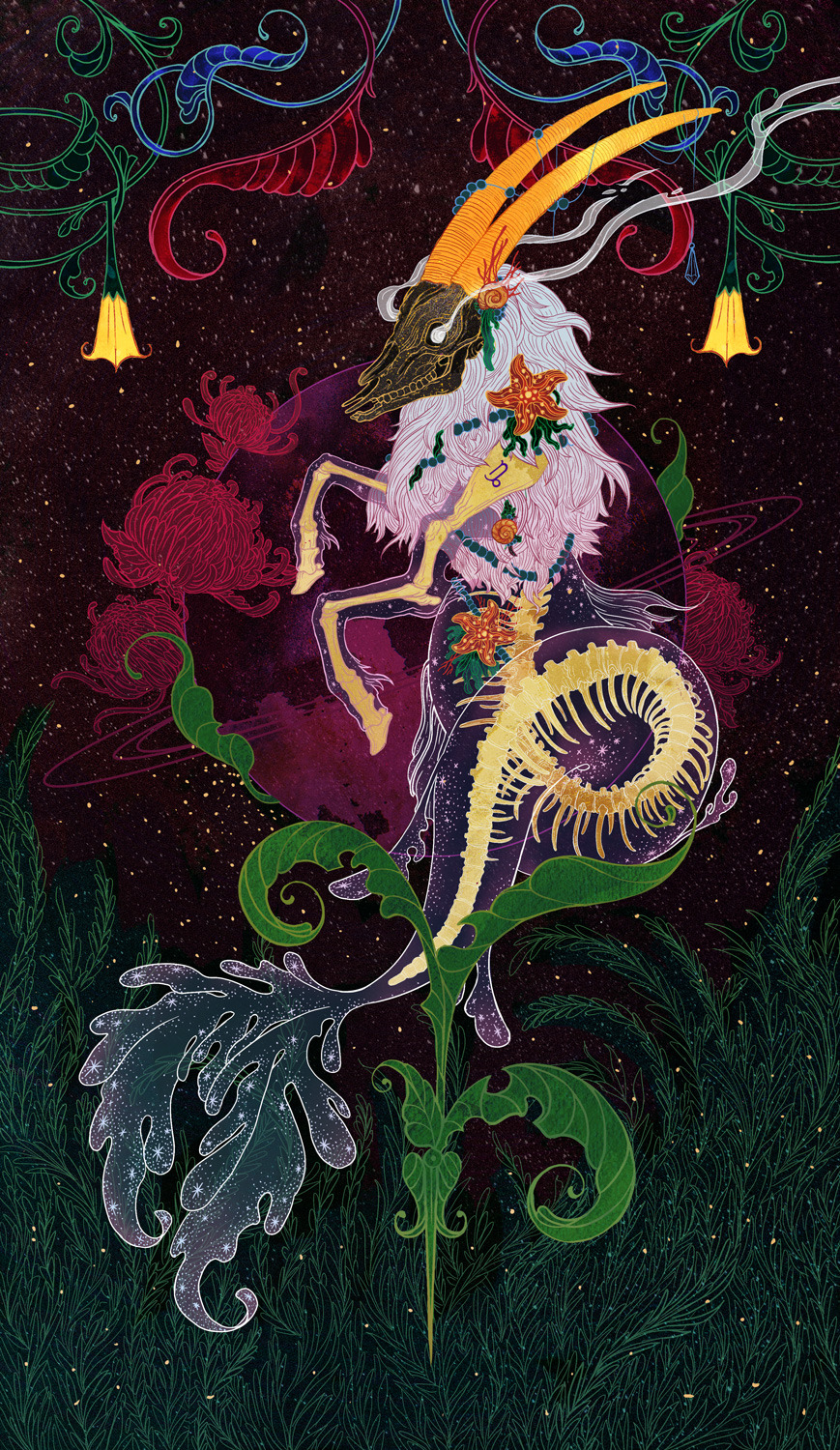 Submitted by @ambisun
“Capricorn Card made for The Woven Path Tarot by Ambi Sun.
Happy Capricorn Season!
”