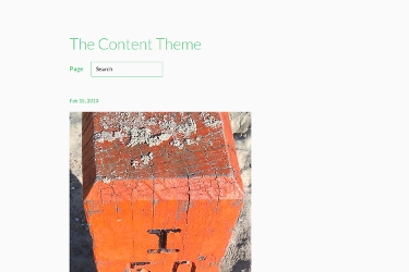 The Content Theme