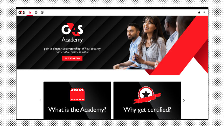 G4S homepage in the Intellum Platform