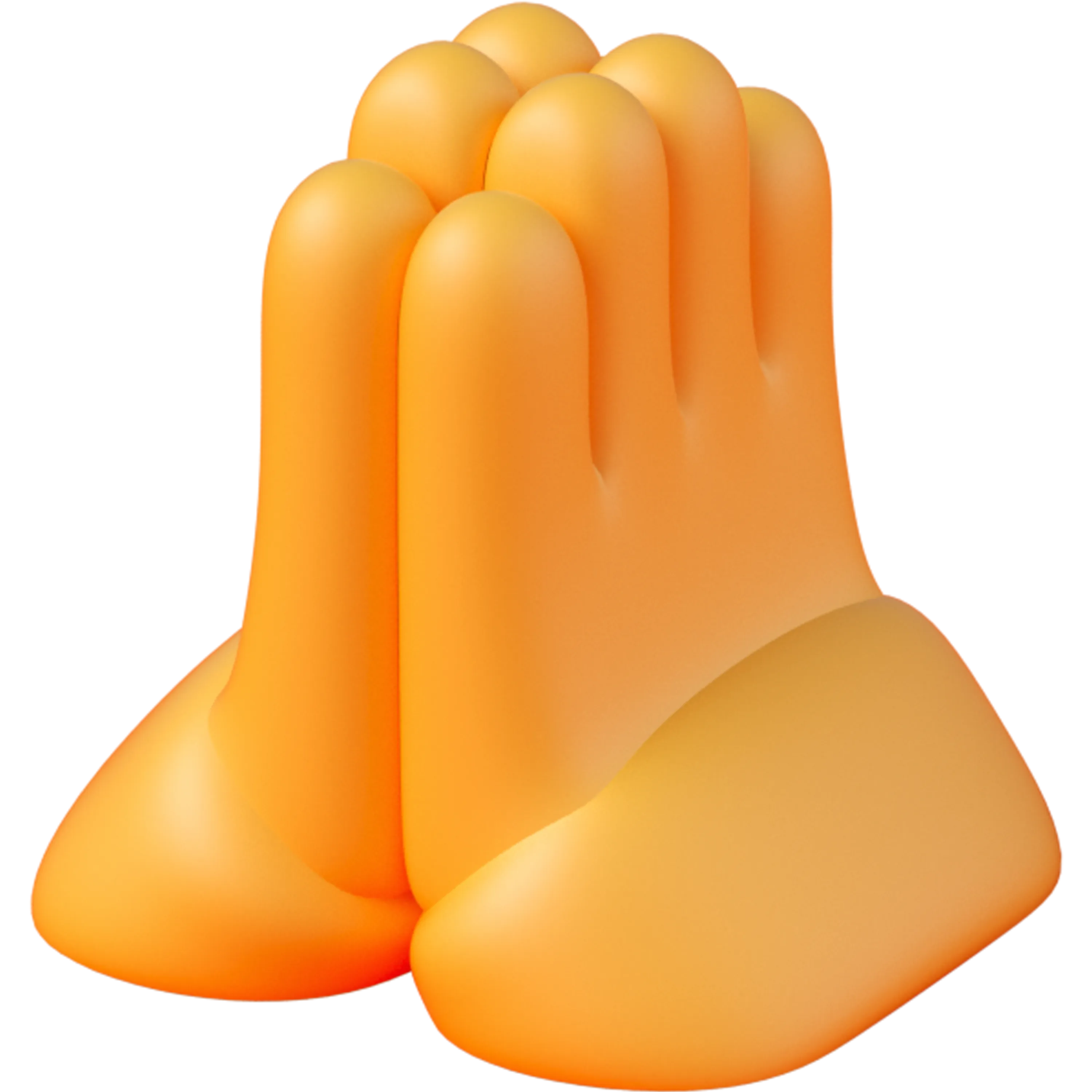 little 3D prayer hands like the emoji