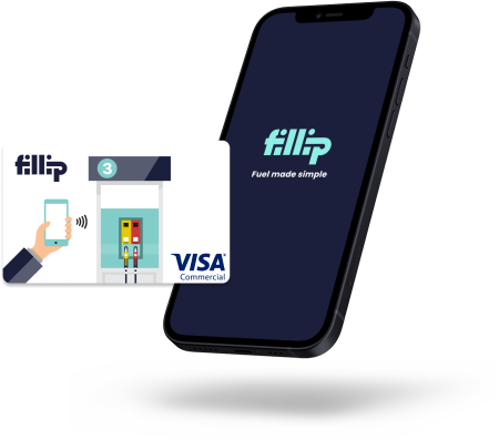 Fillip Fleet app and payment card