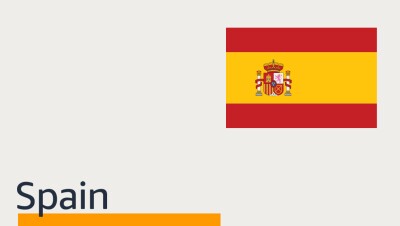 Visual with Spain's flag