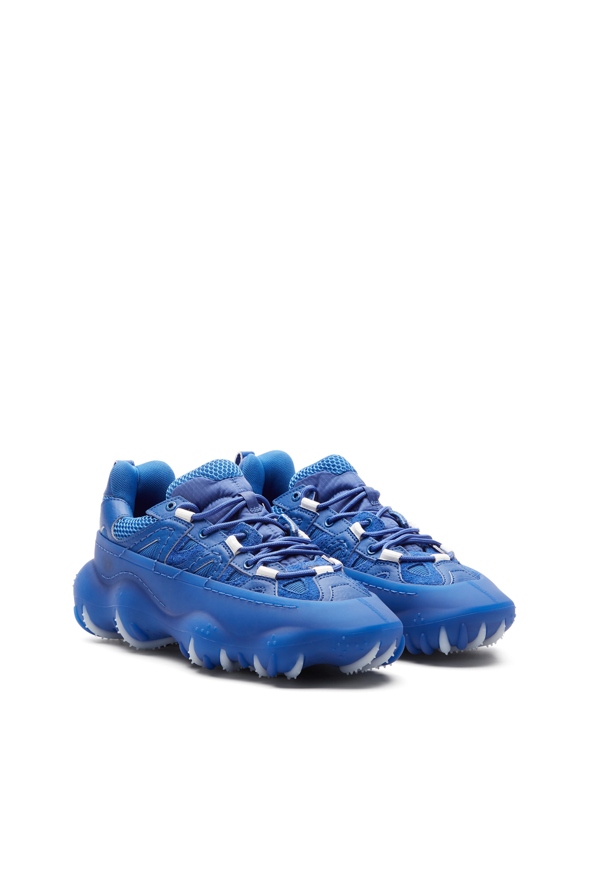 Diesel - S-PROTOTYPE P1, Homme S-Prototype P1-Sneakers basses avec superposition en caoutchouc in Bleu - Image 2