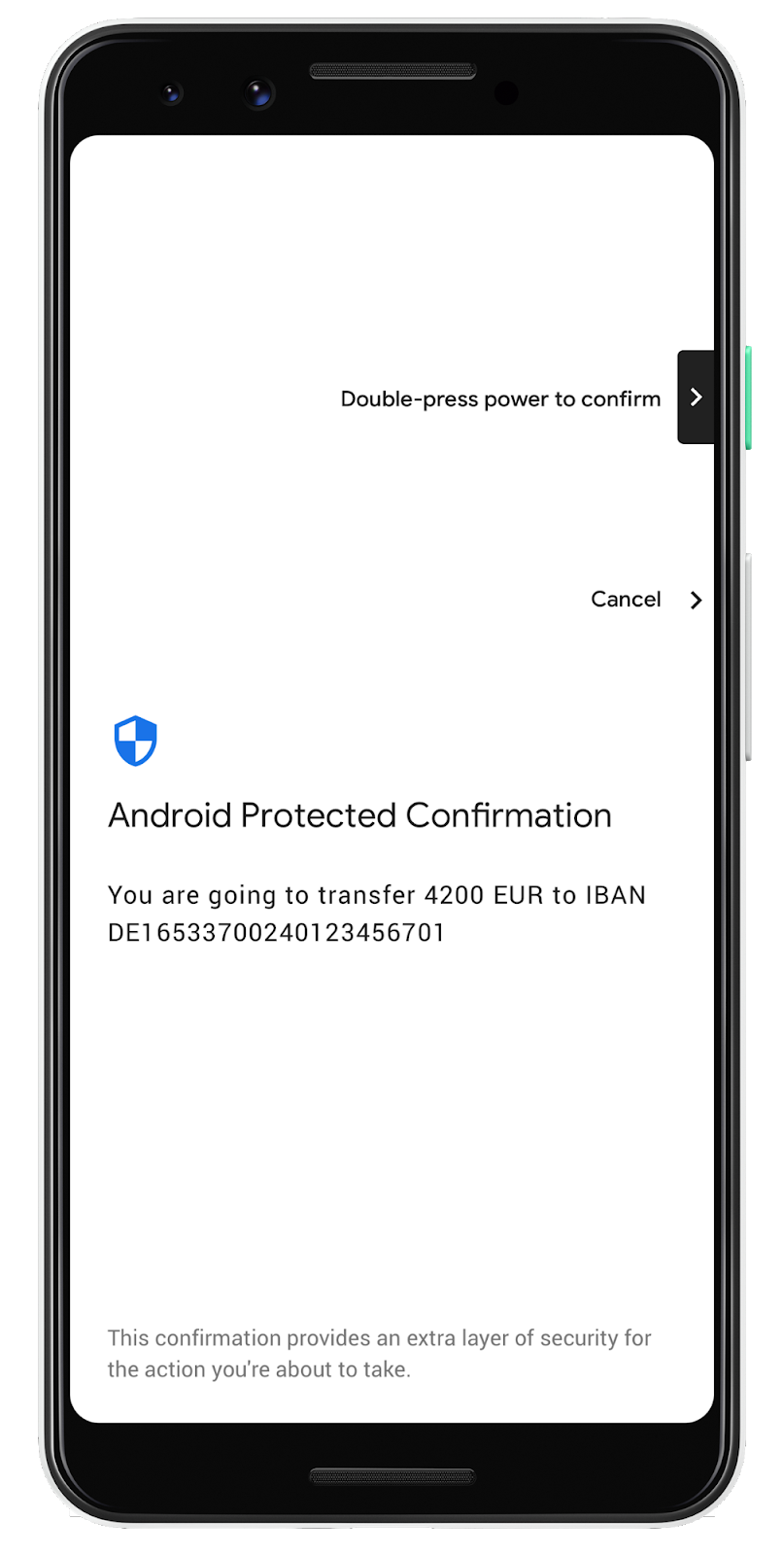 Android Protected Confirmation: Taking transaction security to the next level