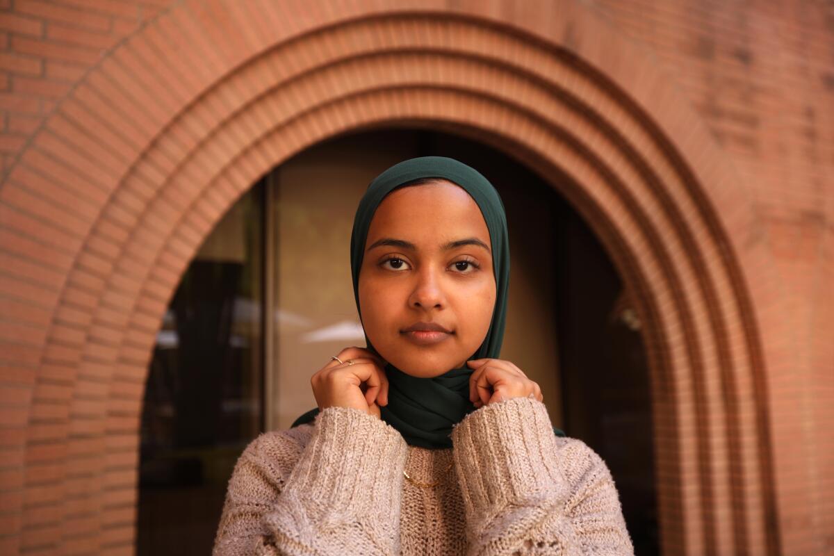 Asna Tabassum, USC's 2024 valedictorian, whose commencement speaking invitation was canceled, triggering waves of protest.