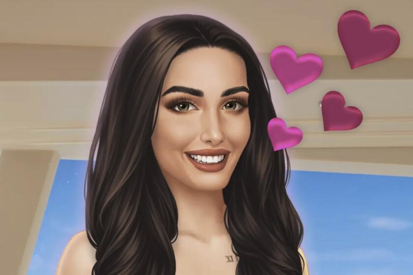 An image of an animated version of Netflix reality show star Chloe Veitch in the "Too Hot to Handle 3" game.