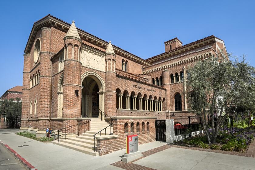 USC School of Dramatic Arts' brick building
