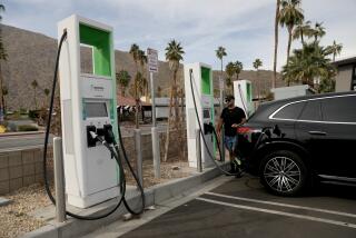 PALM SPRINGS , CA - JANUARY 19: Electrify America electric vehicle charging station on Friday, Jan. 19, 2024 in Palm Springs , CA. The State of California has spent more than a billion dollars on a public charging system that is unreliable, and so instead of encouraging EV ownership, works against it. (Gary Coronado / Los Angeles Times)