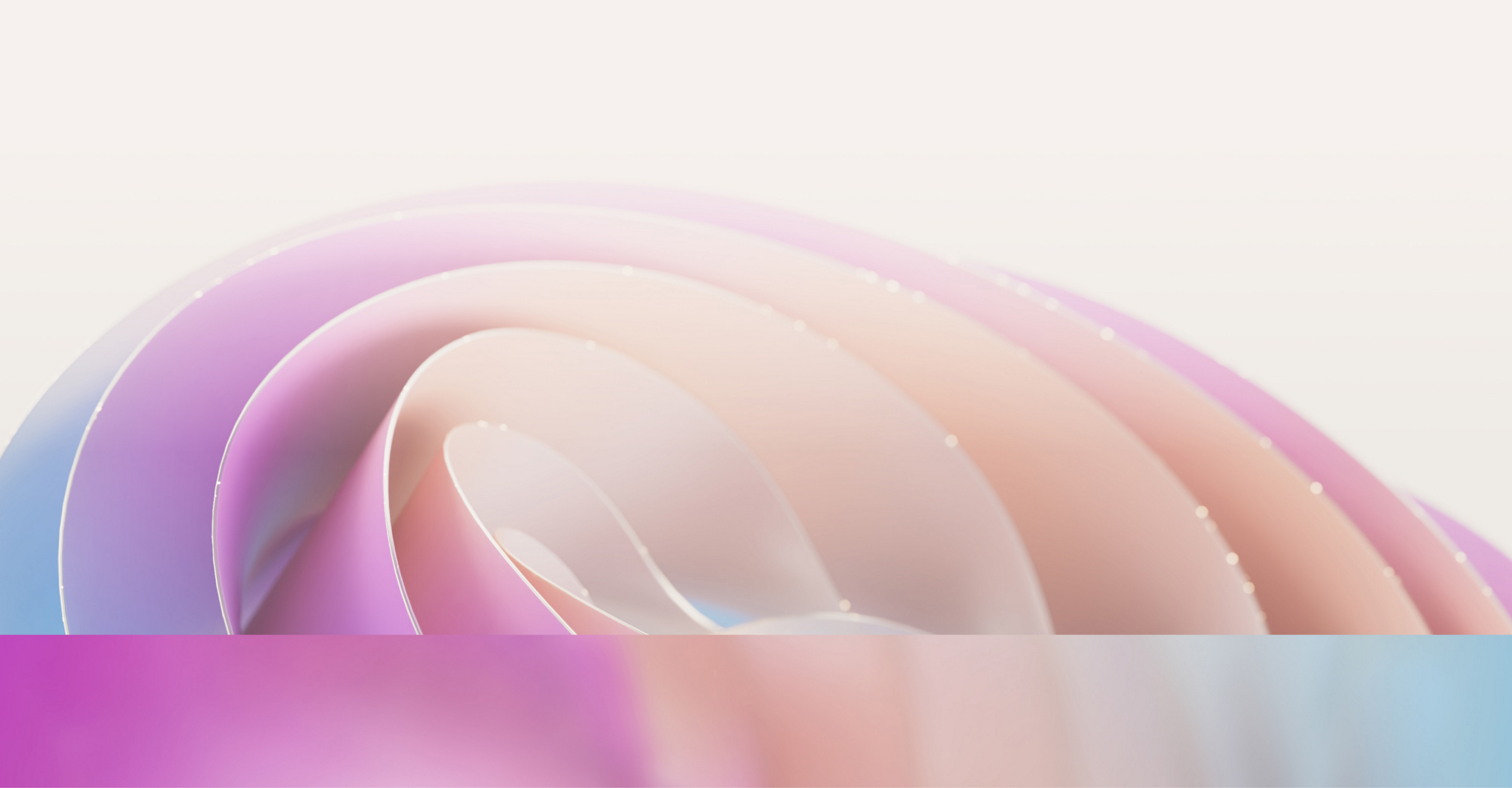Abstract background with soft wave-like layers in pastel pink, purple, and blue hues with a glowing, soft focus effect.