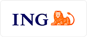Ing-logo, jossa on leijona.