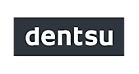 A logo of dentsu company