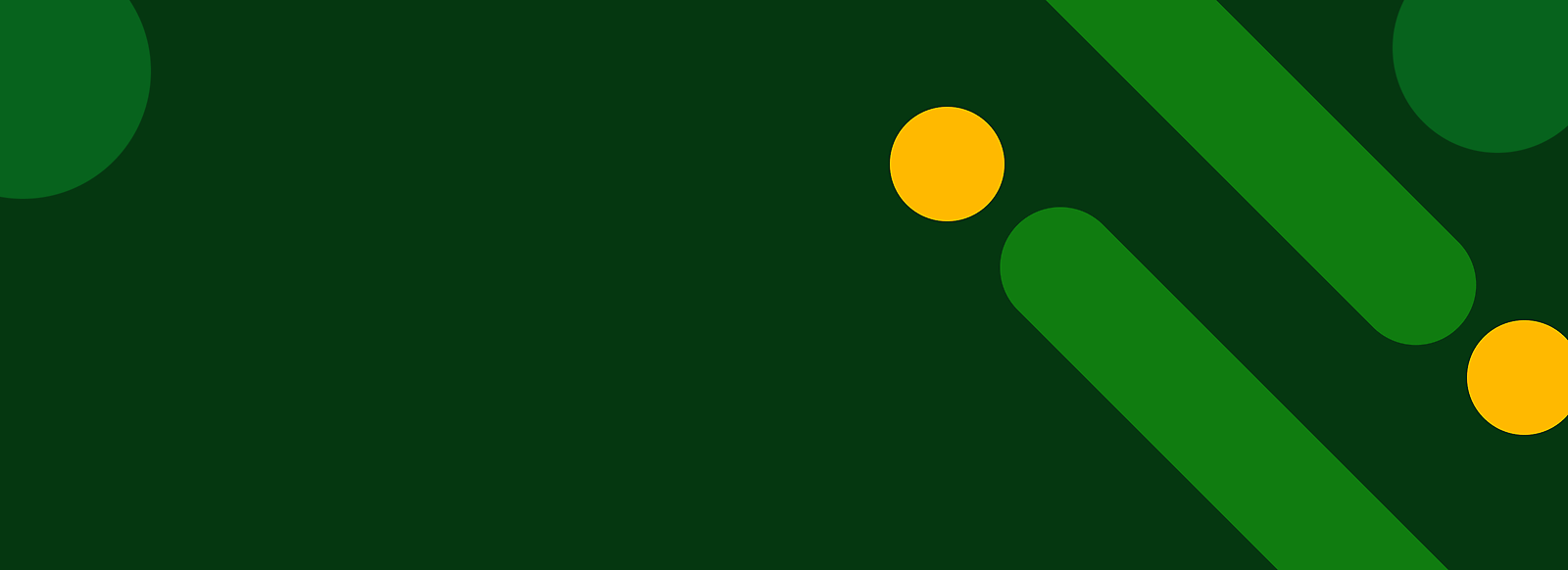Abstrakt grønn bakgrunn med gule prikker og diagonale grønne striper.