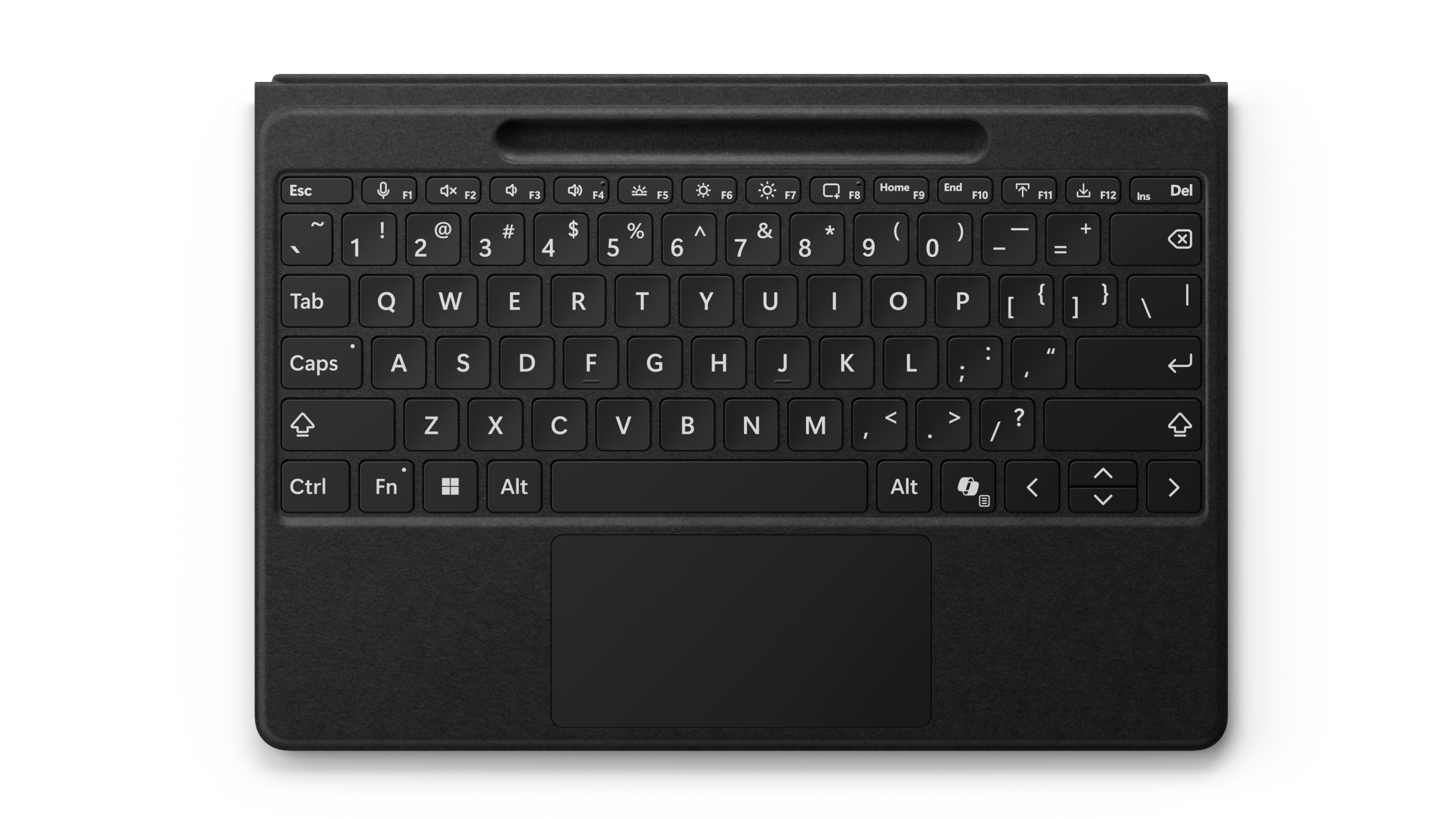 An image of the Surface Pro Flex Keyboard with bold keyset