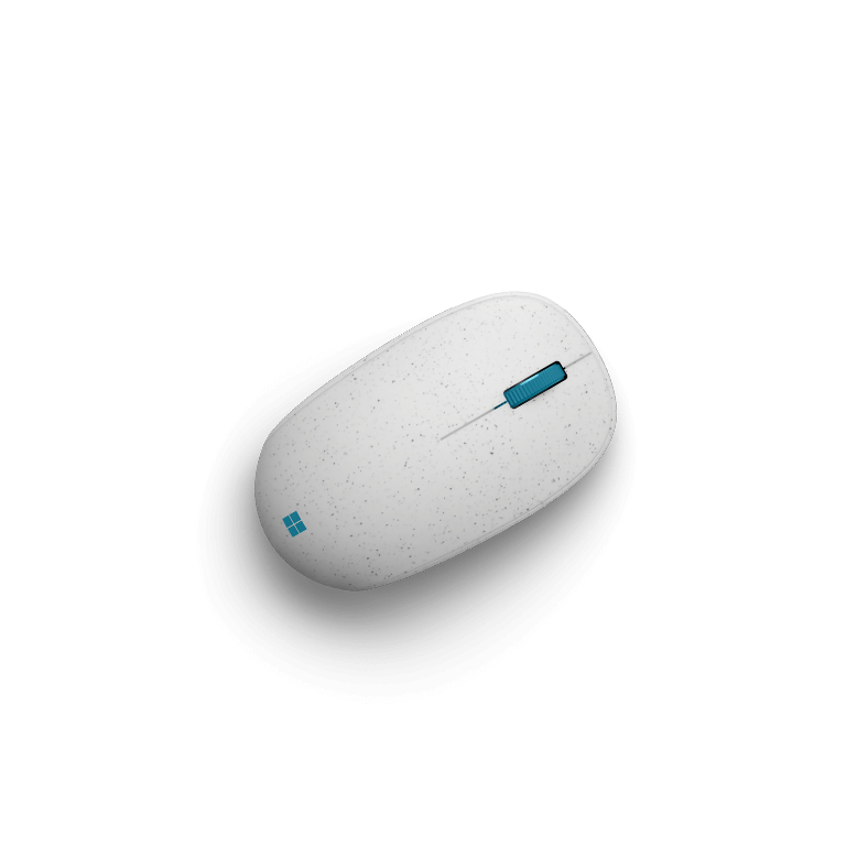 ภาพด้านบนของ Microsoft Ocean Plastic Mouse