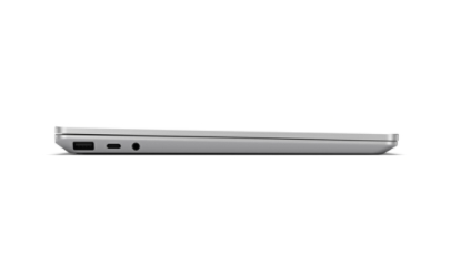 Surface Laptop Go 3 를 오른쪽에서 본 모습. 디바이스는 닫혀 있습니다.