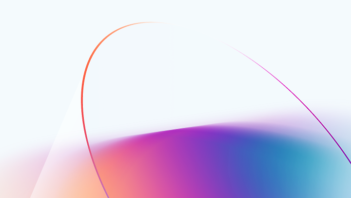 Un fondo abstracto de colores con forma curvada.
