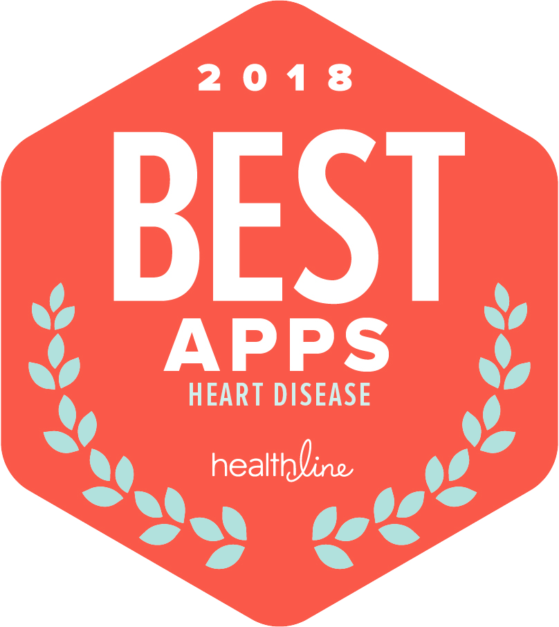 Healthline 2018 best heart disease app award