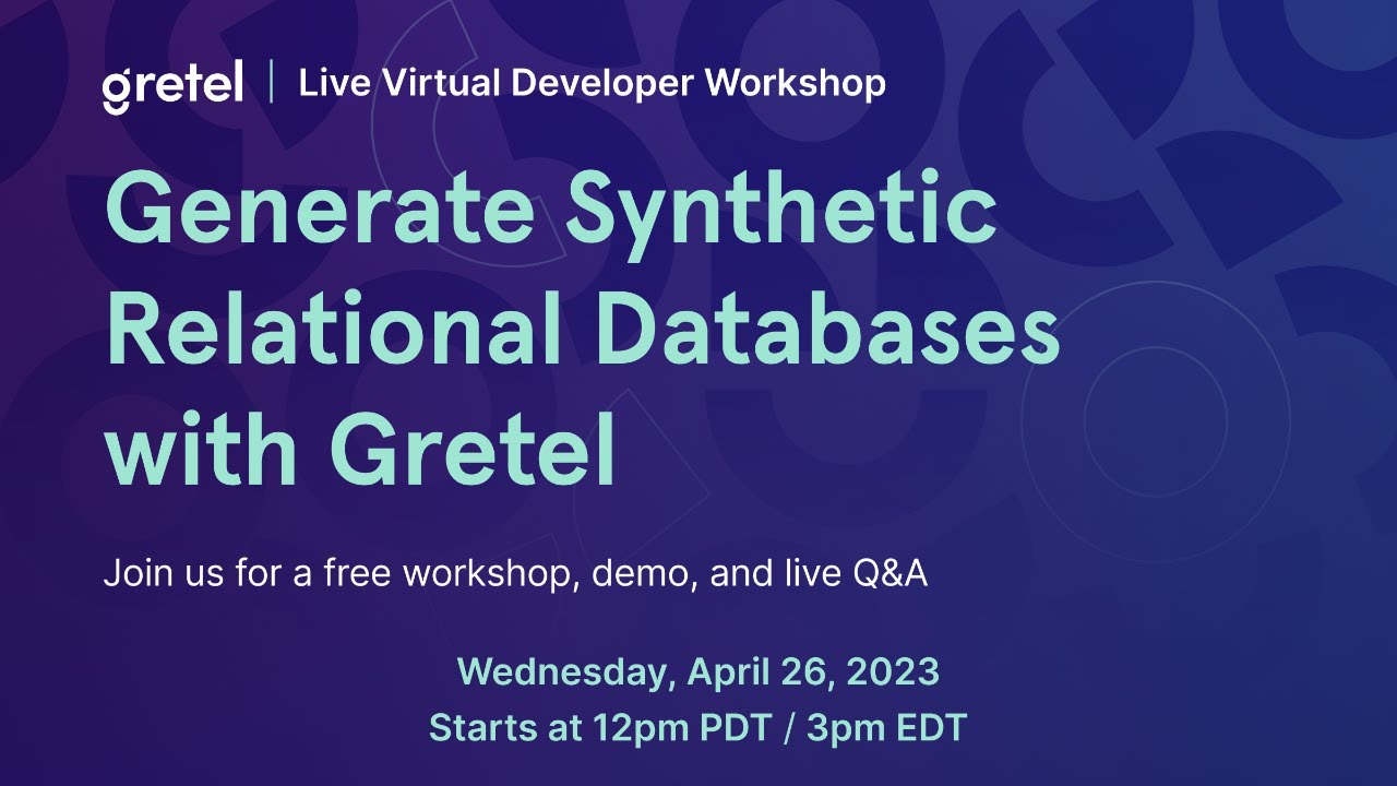Synthesize Relational Databases with Gretel