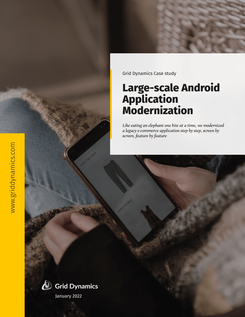 Large-scale android application modernization