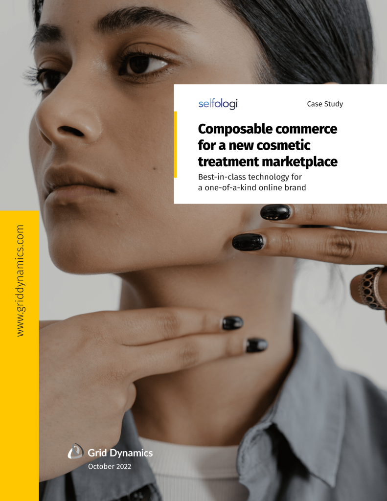 Composable commerce for a new cosmetic treatment marketplace