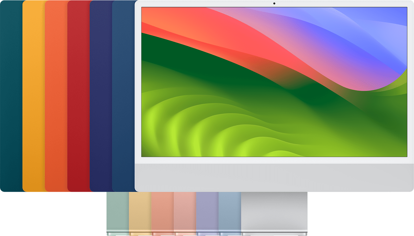 mac-24in-2023-quatre ports-couleurs