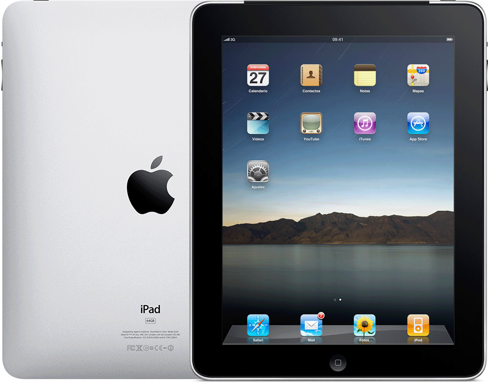 iPad sisältää sivukytkimen, Koti-painikkeen ja etukameran