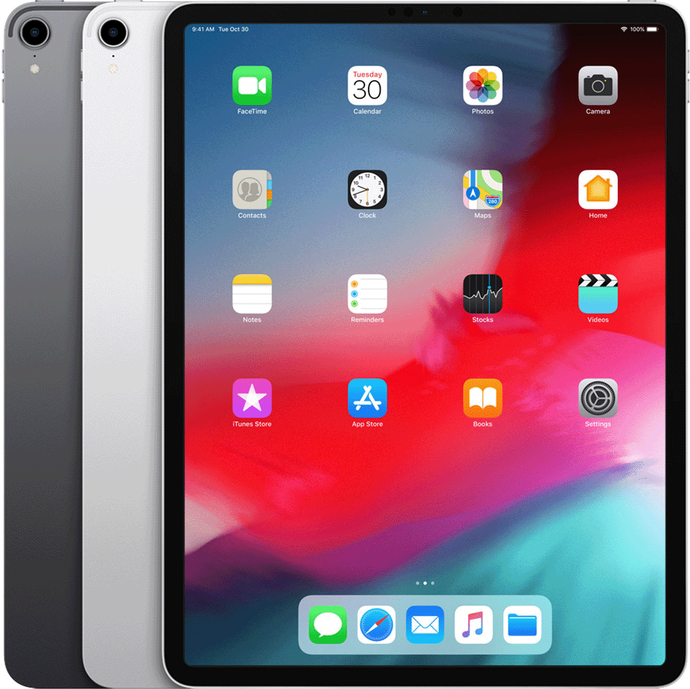iPad Pro（12.9 吋，第 3 代）配備圓形的後置相機開口，以及 USB-C 連接器