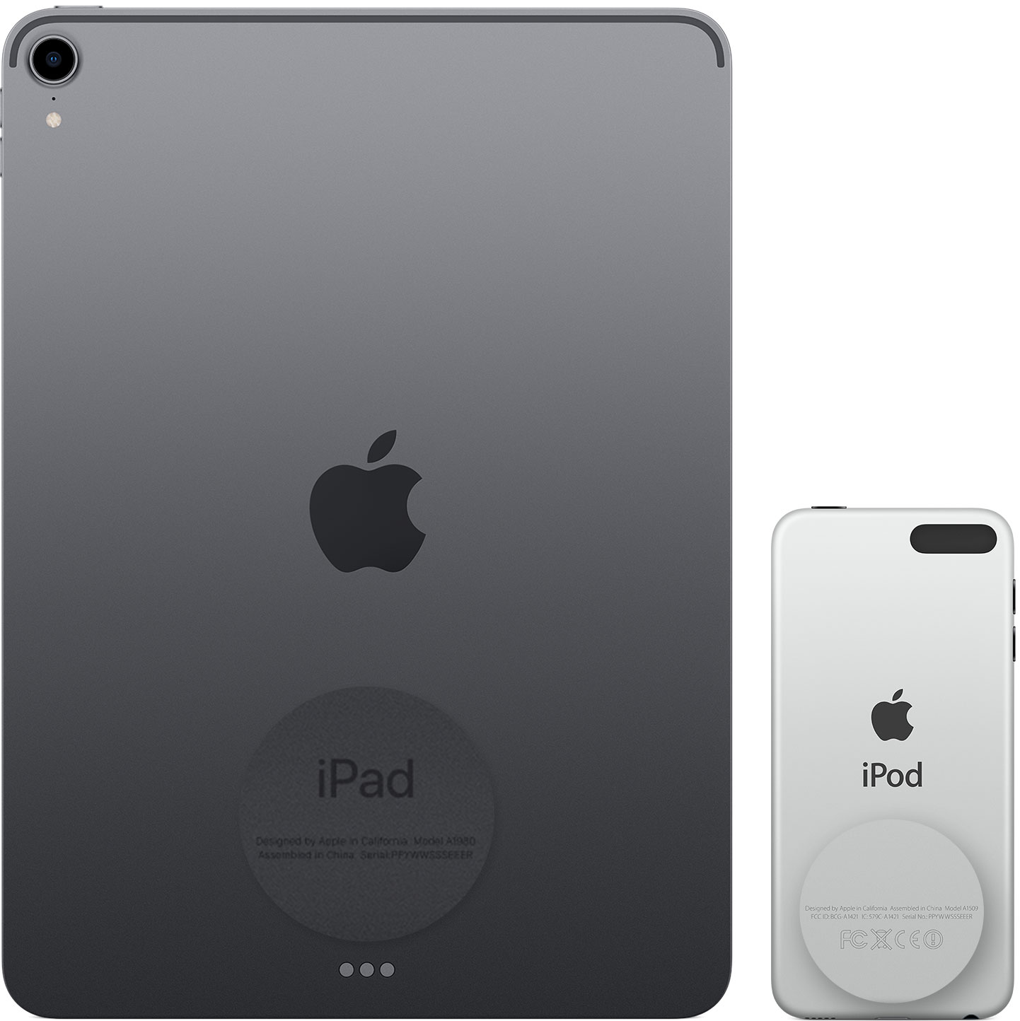 Mặt lưng của iPad và iPod touch