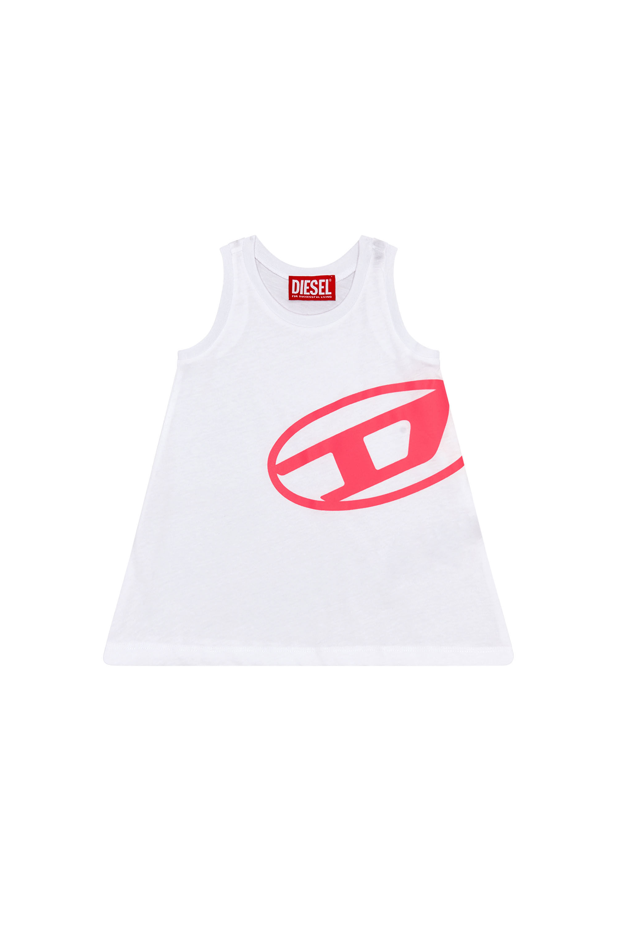 Diesel - MCURGIB, Woman Beach dress with Oval D logo in White - Image 1