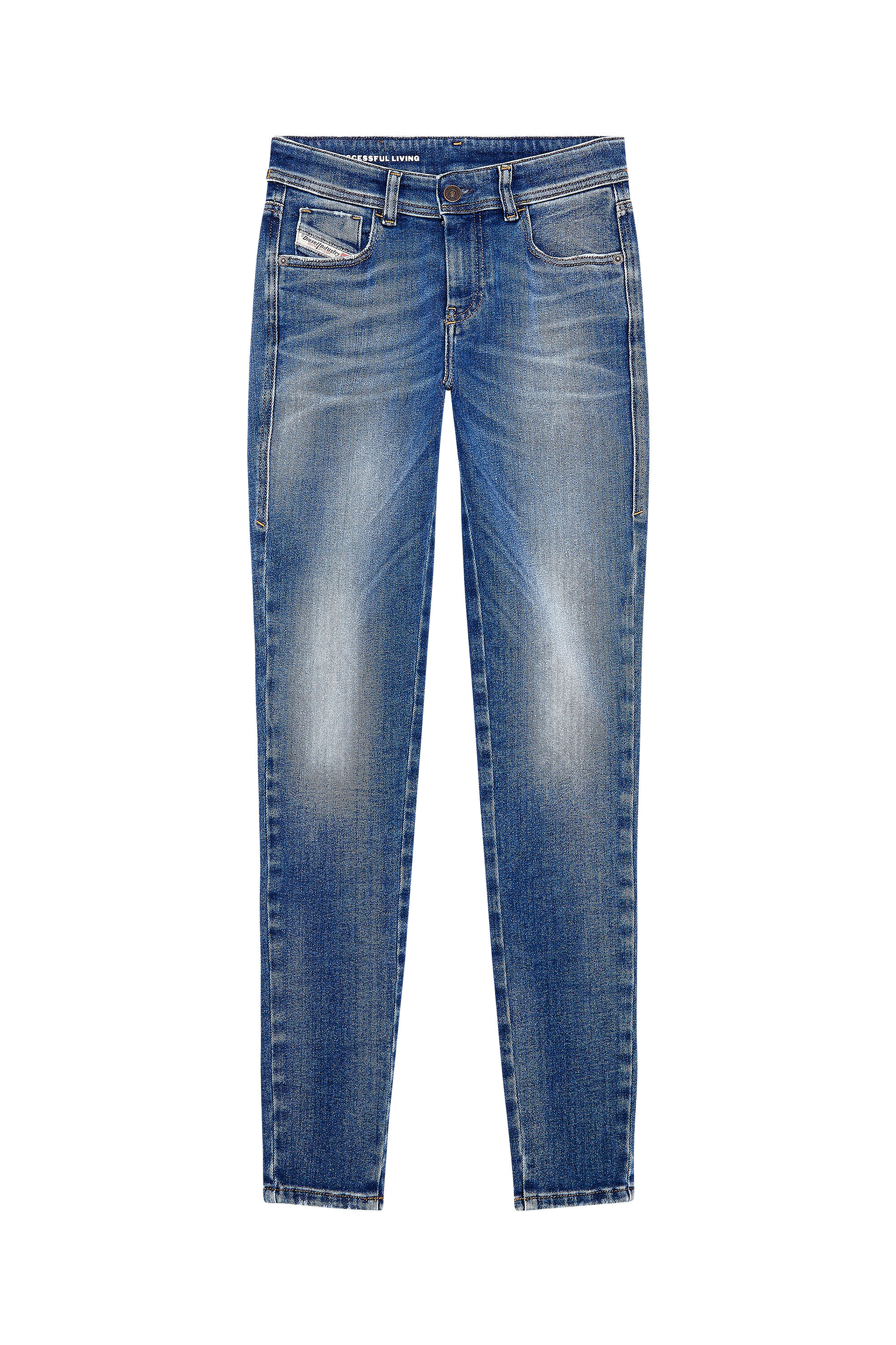 Diesel - Femme Super skinny Jeans 2017 Slandy 09H90, Bleu moyen - Image 2
