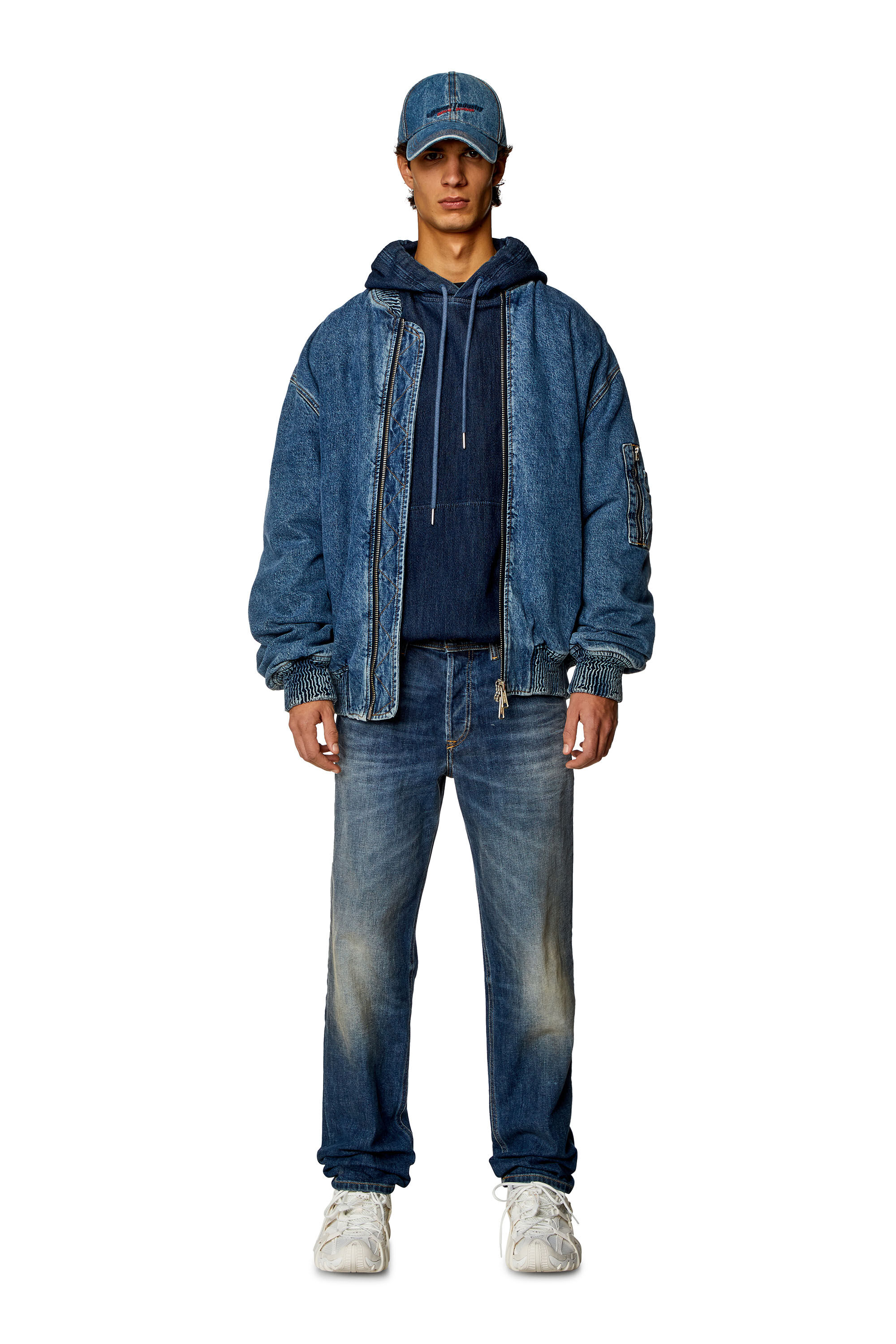 Diesel - Homme Tapered Jeans 2023 D-Finitive 09H43, Bleu Foncé - Image 1