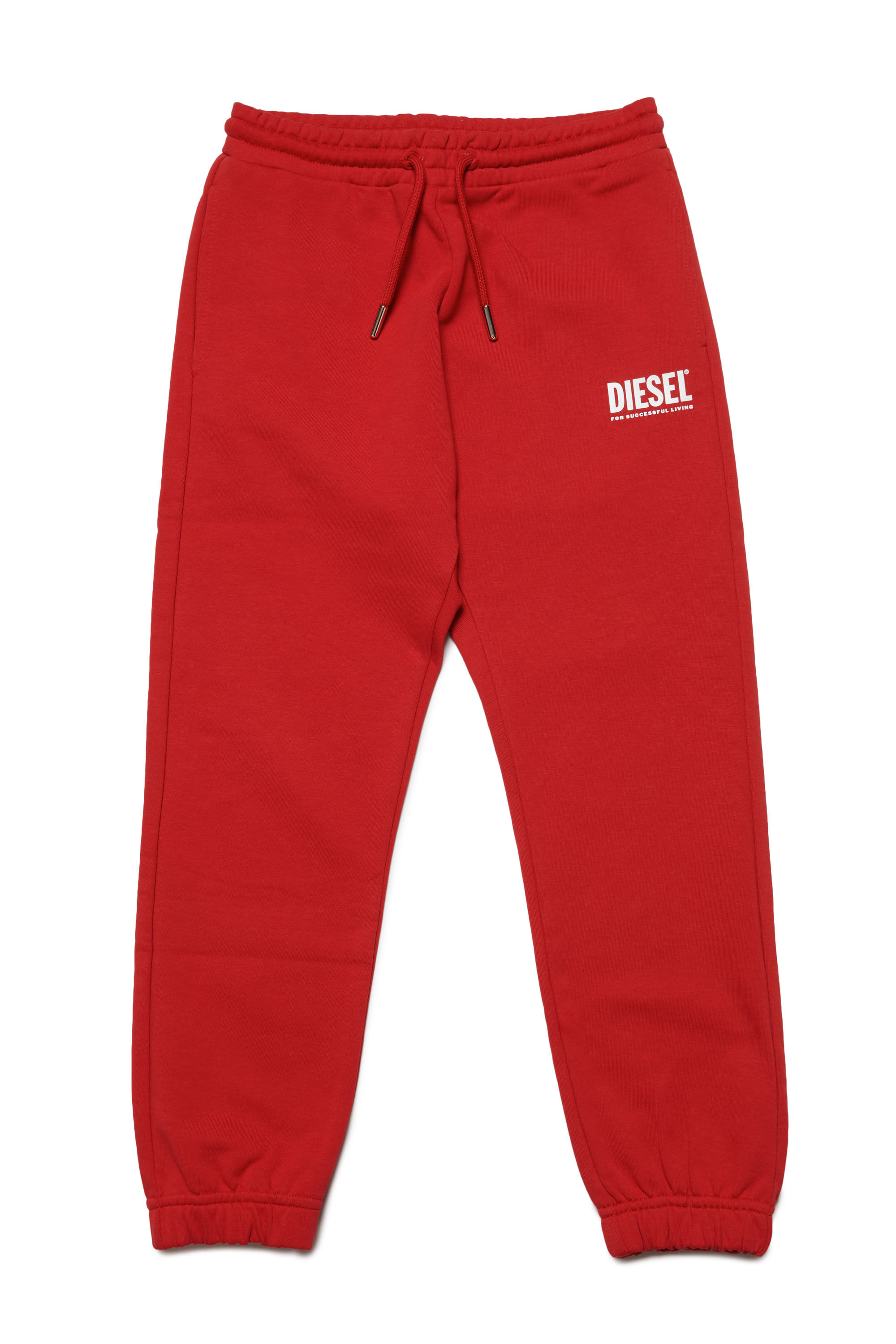 Diesel - LPENSIU DI, Unisex Sweatpants with logo print in Red - Image 1