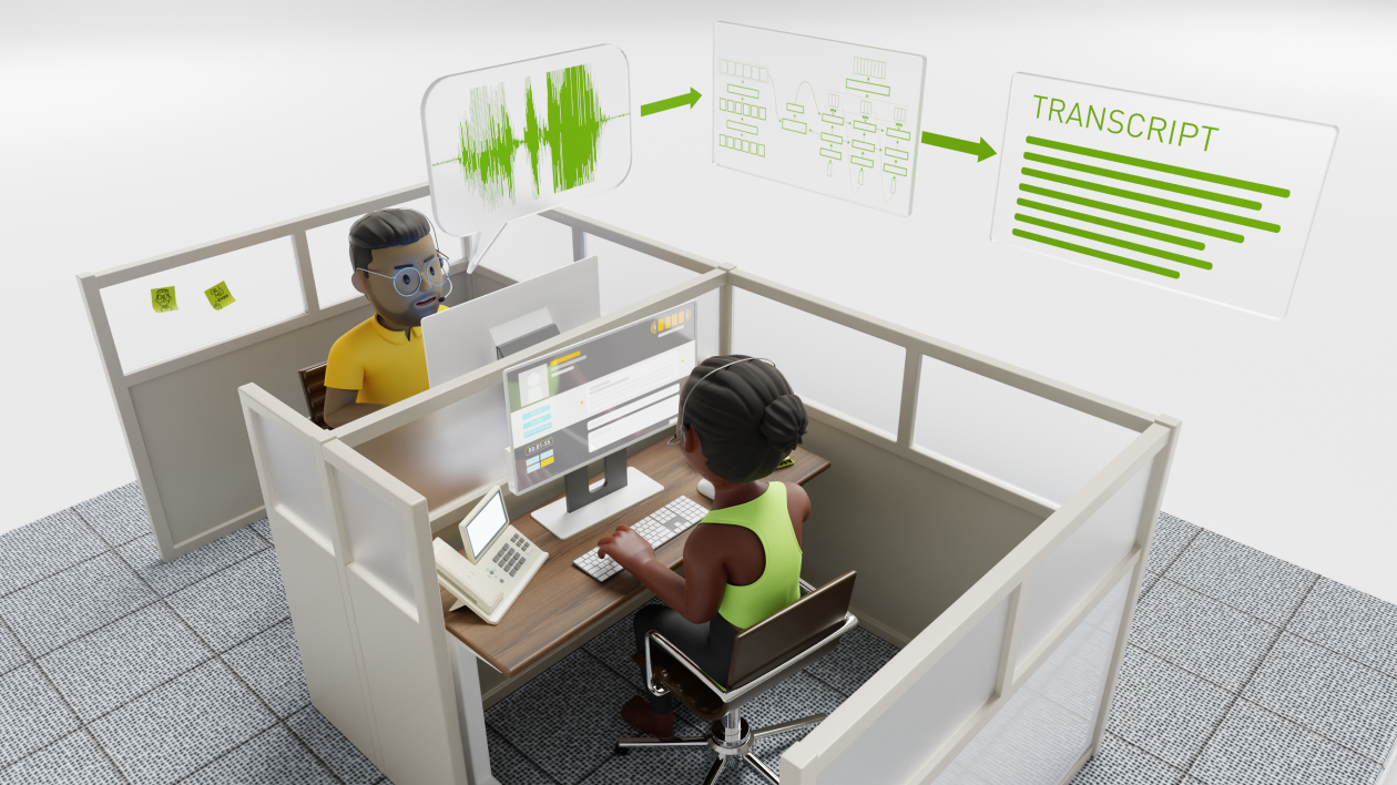 Customer service avatars use NVIDIA Riva app framework for conversational AI services