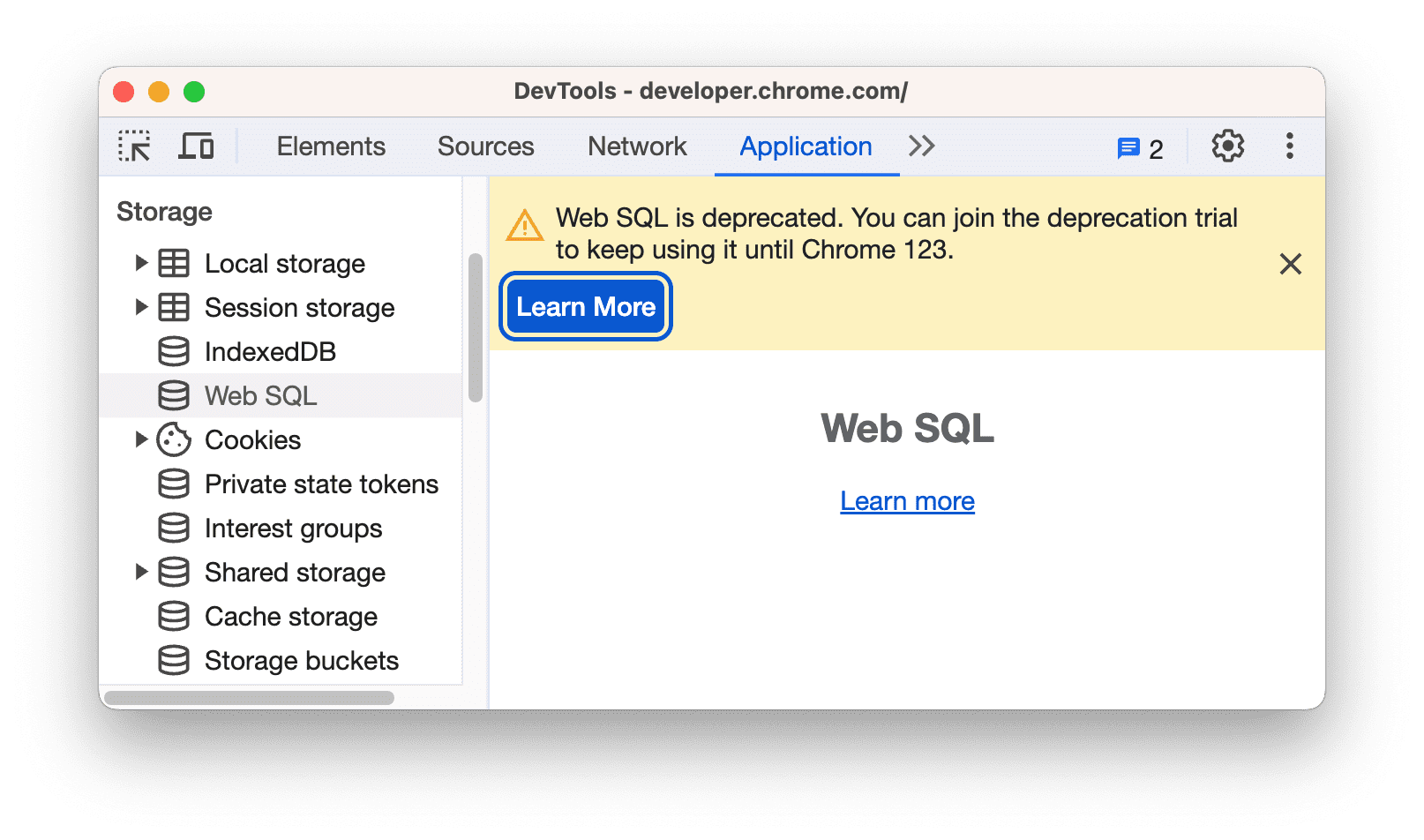 تحذير بشأن إيقاف لغة الاستعلامات البنيوية (SQL) على الويب نهائيًا