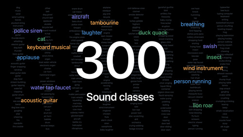 探索 SoundAnalysis 中内置的声音分类