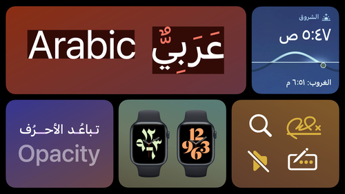 针对阿拉伯语进行设计